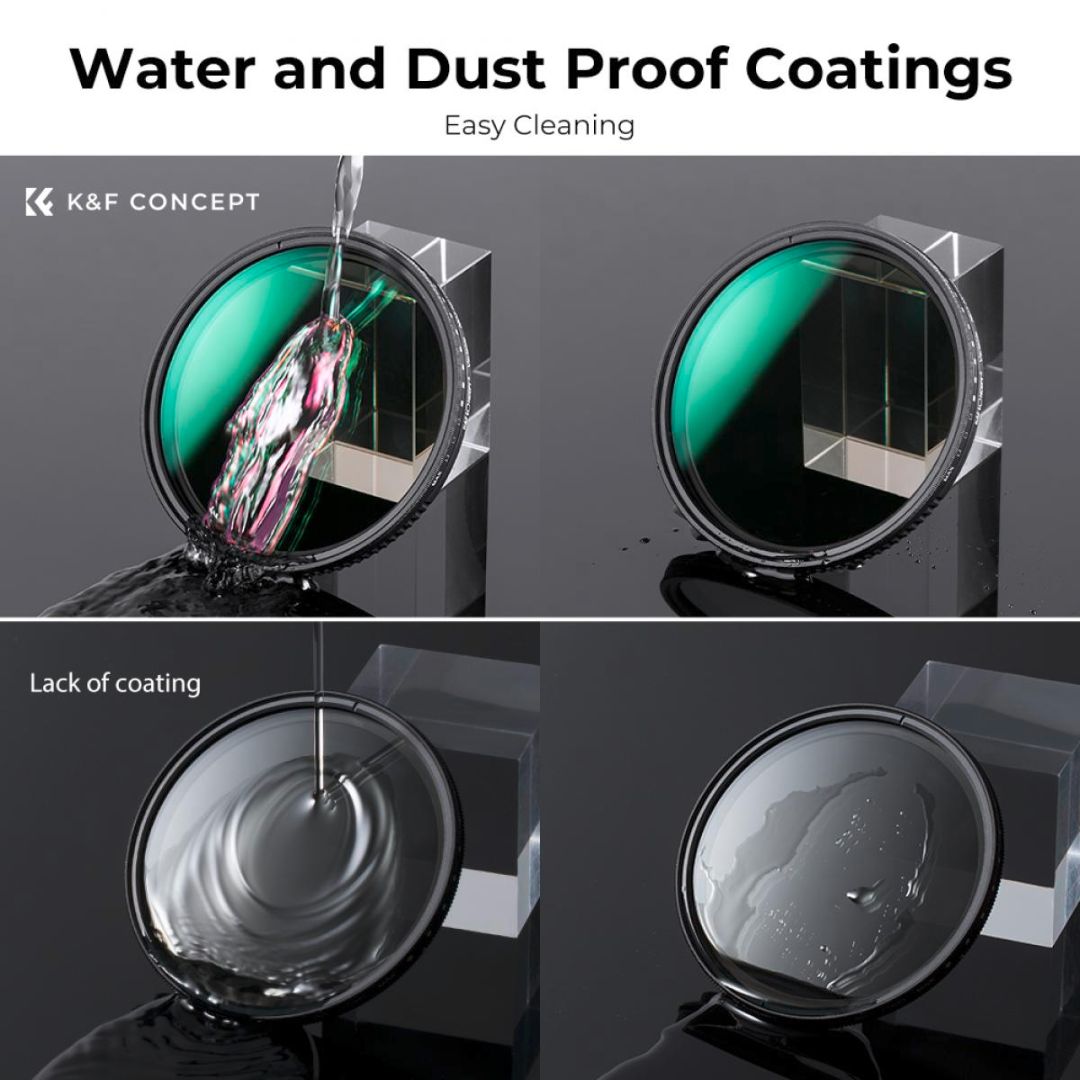 K&F Concept 55mm Variable ND Filter ND3-ND1000 (1.5-10 Stops) KF01.1832 - 4